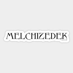 Meshuggah Parody Melchizedek Metal Logo Sticker